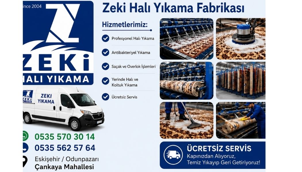 Odunpazarı Çankaya Mahallesi Halı Yıkama Hizmeti