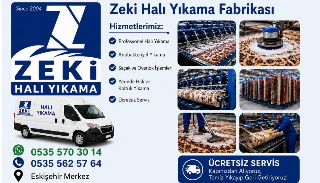 Eskişehir Halı Yıkama Hizmeti ile Hijyenik ve Profesyonel Temizlik Çözümleri