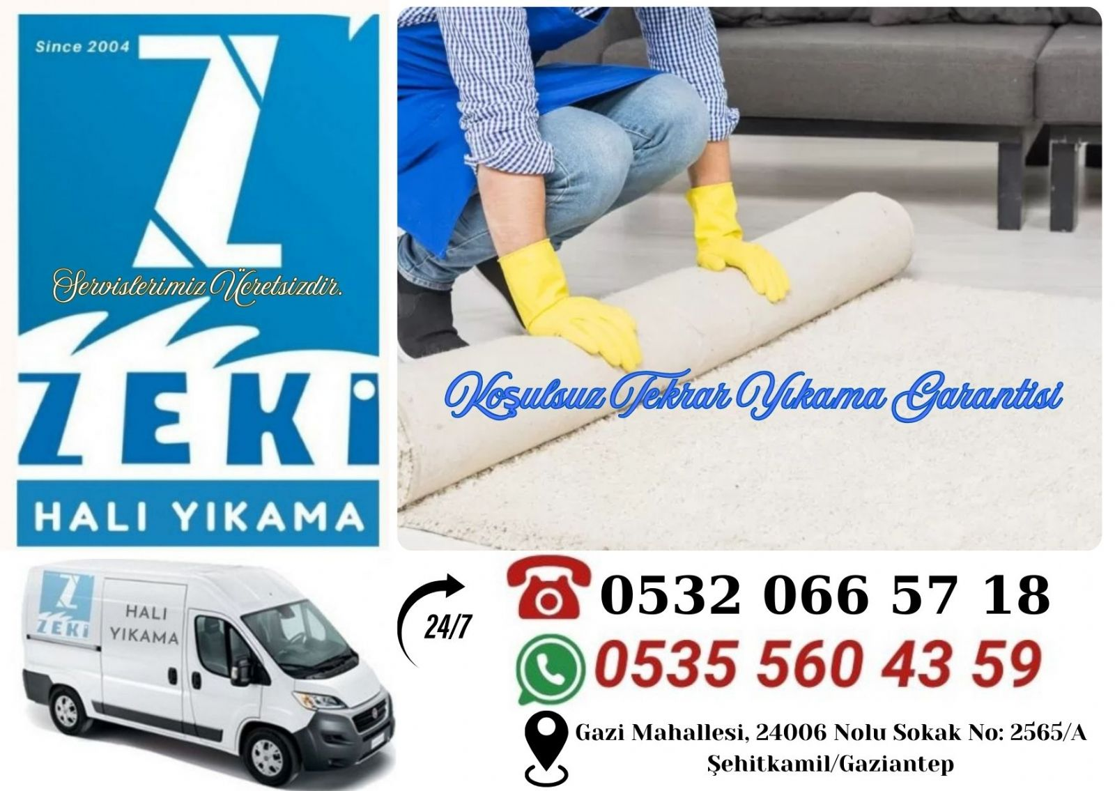 Şehitkamil halı yıkama