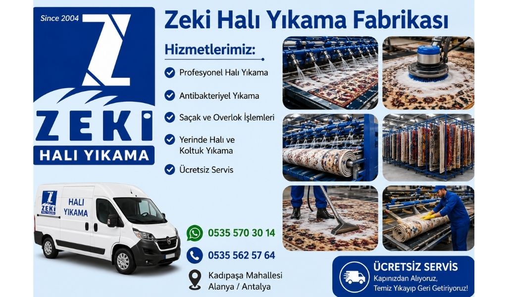 Alanya Kadıpaşa Mahallesi'nde halı, koltuk, perde, yorgan, battaniye ve kilim temizliği için hijyenik, hızlı ve profesyonel hizmet rehberi