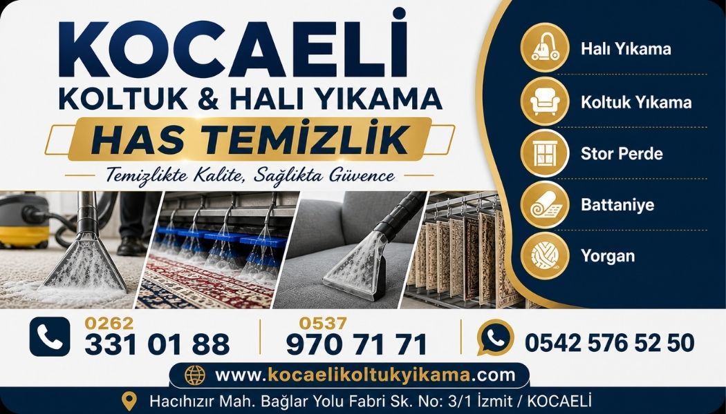 İzmit Yahyakaptan Mahallesi Halı Yıkama