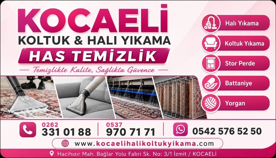 İzmit Bağçeşme Mahallesi Halı Yıkama