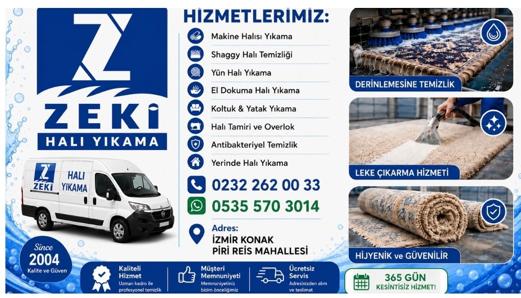 Konak Piri Reis Mahallesi Halı Yıkama Hizmeti