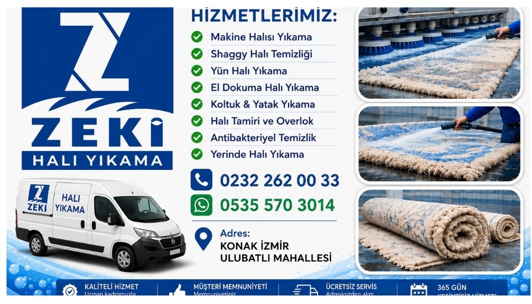 Konak Ulubatlı Mahallesi Halı Yıkama Profesyonel, Hijyenik ve Uygun Fiyatlı Çözümler
